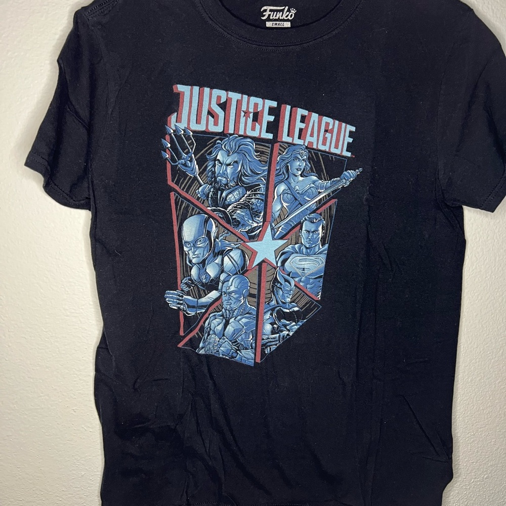 Funko Justice League Black and Blue T-Shirt